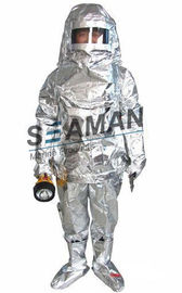 Traje protector marino de la tela del papel del equipo/de aluminio de la lucha contra el fuego de calor del bombero compuesto del aislamiento