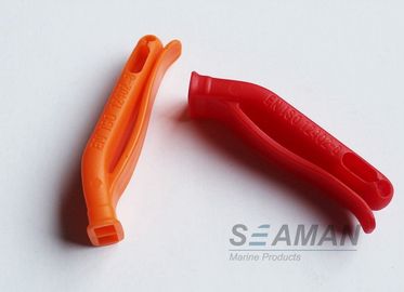 Silbido plástico del chaleco salvavidas del ABS anaranjado para la aprobación de la supervivencia ISO del rescate