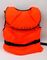 Chaleco de vida de nylon de la flotación del barco del chaleco salvavidas del deporte acuático del color anaranjado 100N