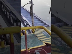 Escalera de aluminio del muelle de CCS con los carriles y el zócalo de mano para el muelle, puerto