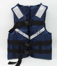 talla s reflexiva de la cinta del chaleco salvavidas de Watersports de los hombres de los azules marinos de 300D Oxford SOLAS, M, L, XL