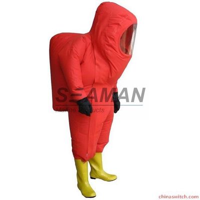 Traje de protección química hermético para trabajos pesados con certificado CCS