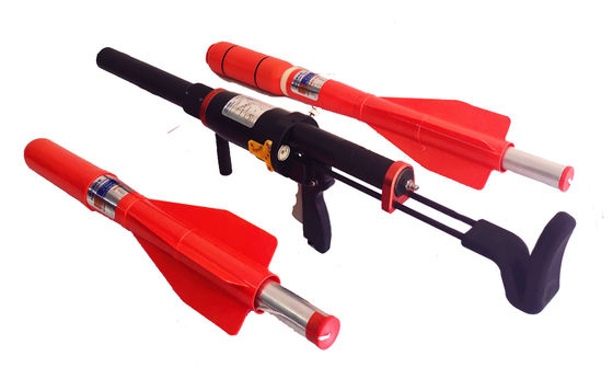 Lanzador portátil de líneas de aire comprimido para operaciones marinas y de rescate